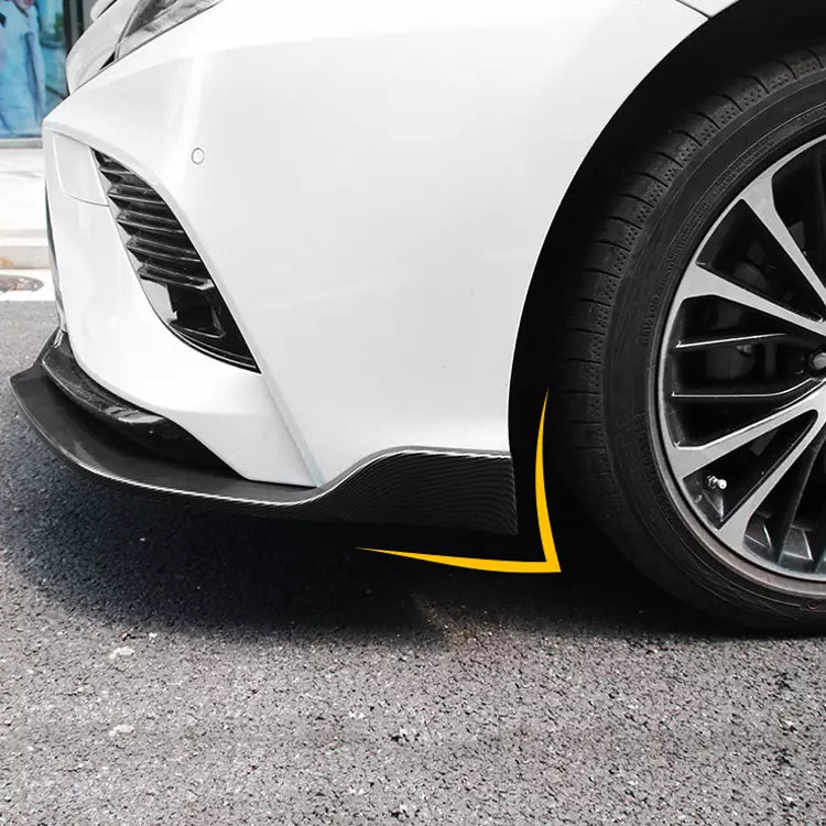 TOYOTA CAMRY SE XSE L LE XLE GLOSS BLACK FRONT BUMPER LIP SPLITTER FOR 18-2022 - ONECARWORLD