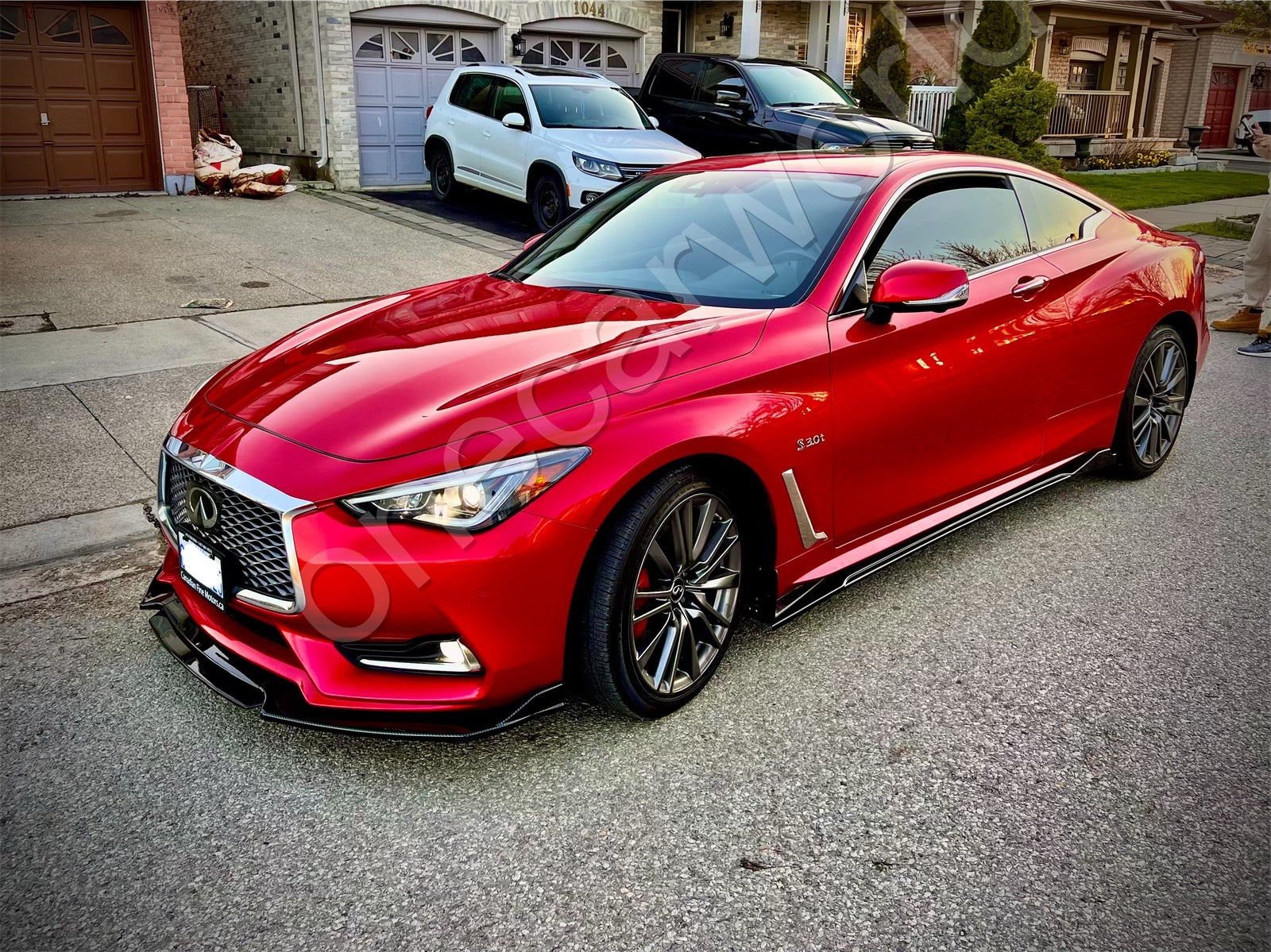 HIGH QUALITY CARBON FIBER 4 PCS SIDE SKIRTS FITS ON ALL SEDAN CARS - ONECARWORLD