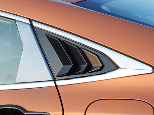 Side Vent Window Scoop Louver Cover Trim for Honda Civic 2016-2020 gloss black - ONECARWORLD