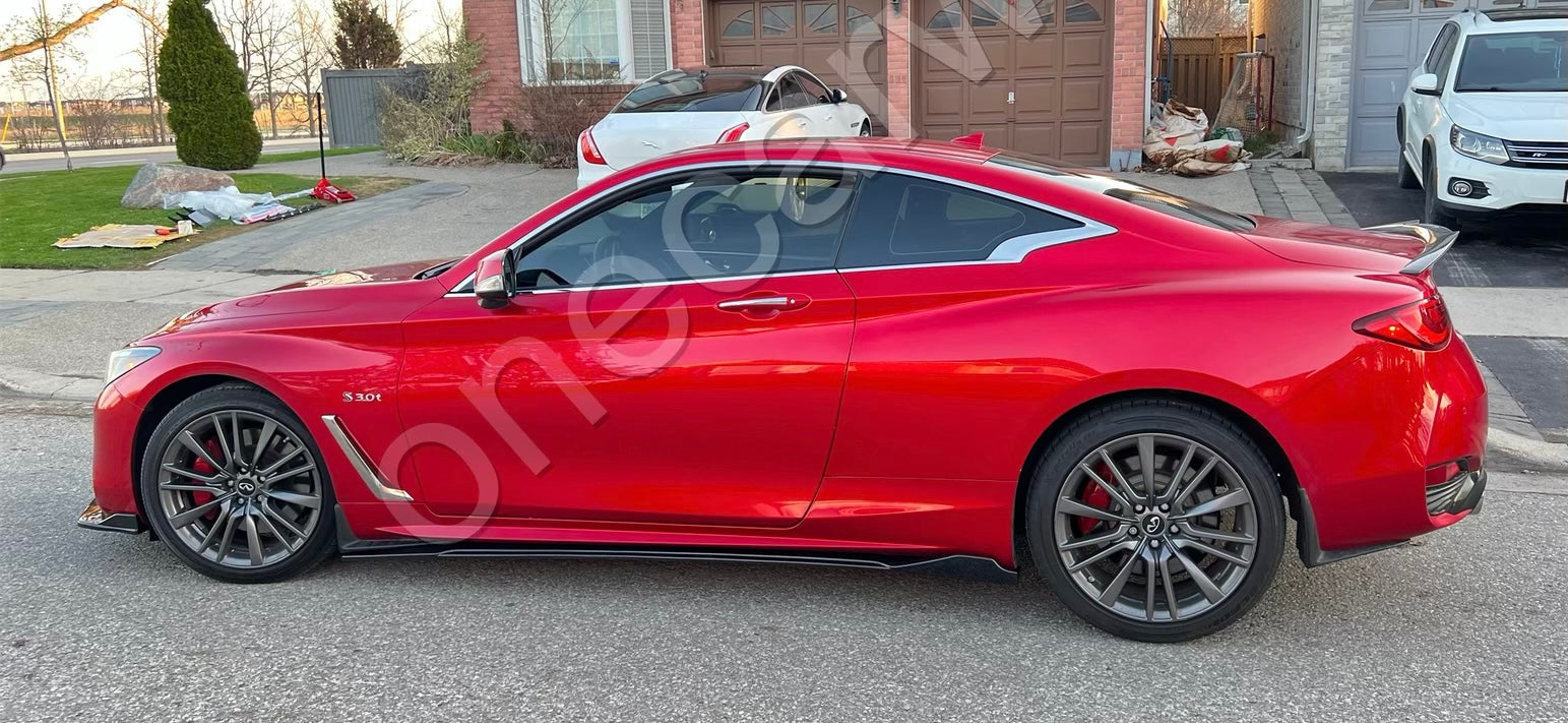 HIGH QUALITY CARBON FIBER 4 PCS SIDE SKIRTS FITS ON ALL SEDAN CARS - ONECARWORLD