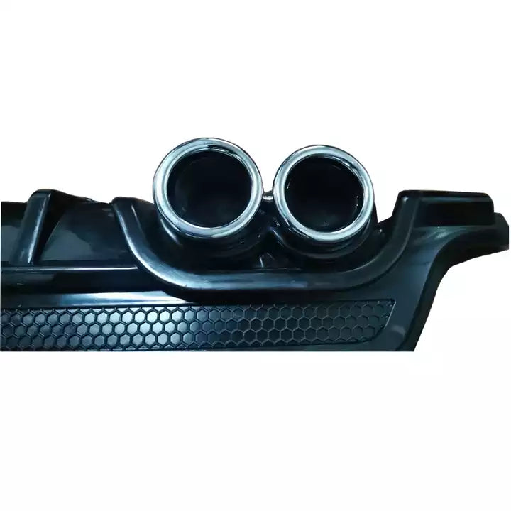 Rear Bumper Diffuser Lip 4 Exhausts Black Fit for Toyota Corolla 2014 -2018 - ONECARWORLD