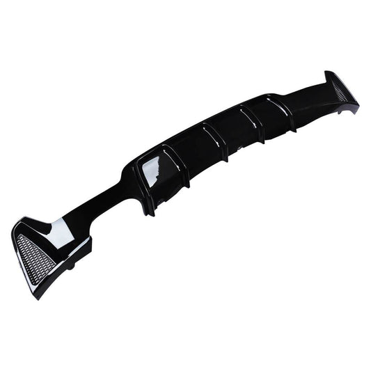 Rear Bumper Diffuser SINGLE OUTLET For BMW 4 Series F32 M Sport 2014 2015 2016 2017 2018 - ONECARWORLD
