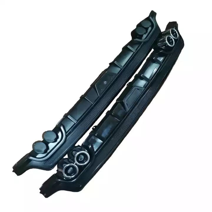 Rear Bumper Diffuser Lip 4 Exhausts Black Fit for Toyota Corolla 2014 -2018 - ONECARWORLD