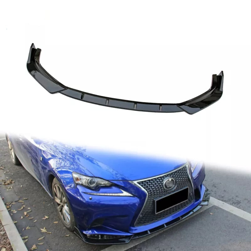 Lexus IS250 IS300 IS350 200T F-Sports Style 2014- 2016 Gloss Black Bumper Splitter kit Front Bumper Lip - ONECARWORLD