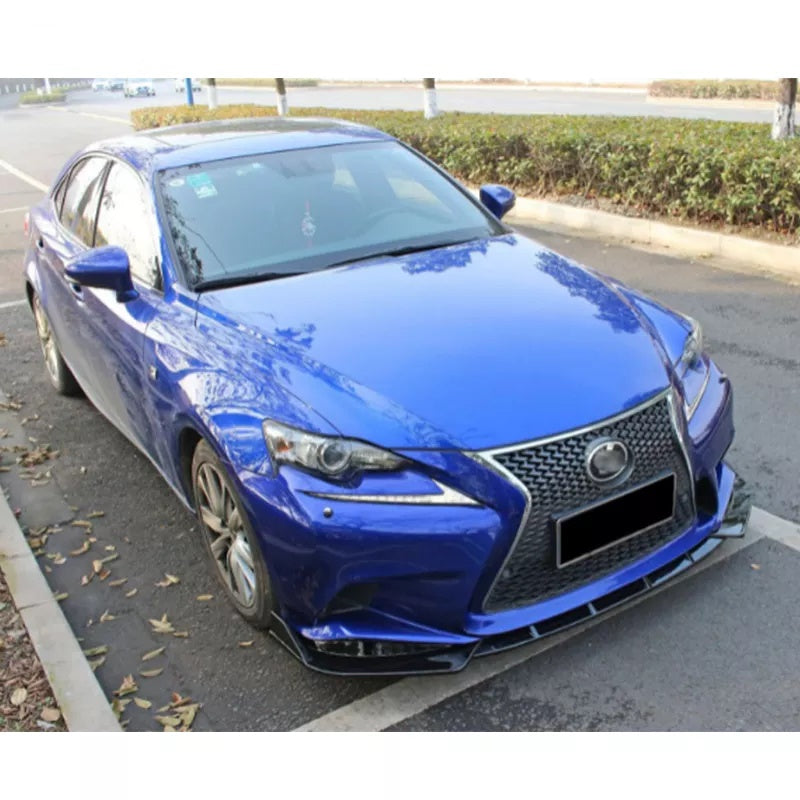 Lexus IS250 IS300 IS350 200T F-Sports Style 2014- 2016 Gloss Black Bumper Splitter kit Front Bumper Lip - ONECARWORLD