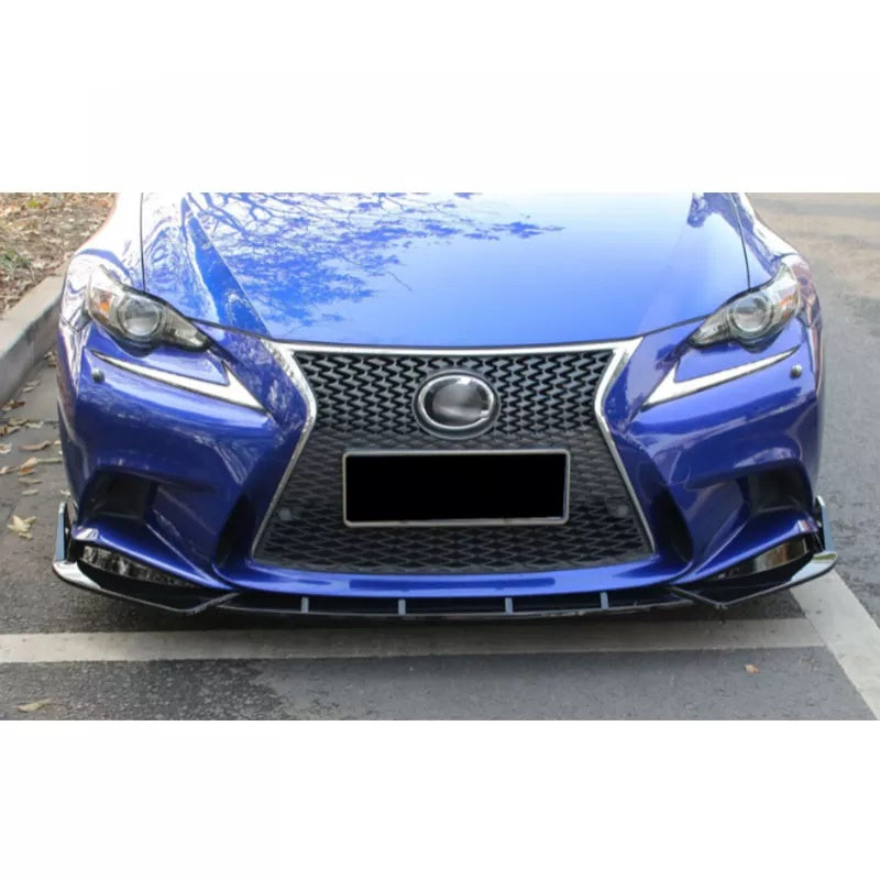 Lexus IS250 IS300 IS350 200T F-Sports Style 2014- 2016 Gloss Black Bumper Splitter kit Front Bumper Lip - ONECARWORLD