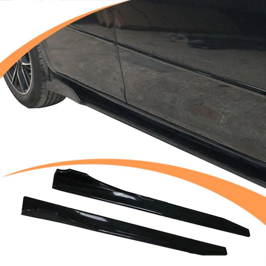 UNIVERSAL SIDE SKIRTS FOR ALL CARS GLOSSY BLACK - ONECARWORLD