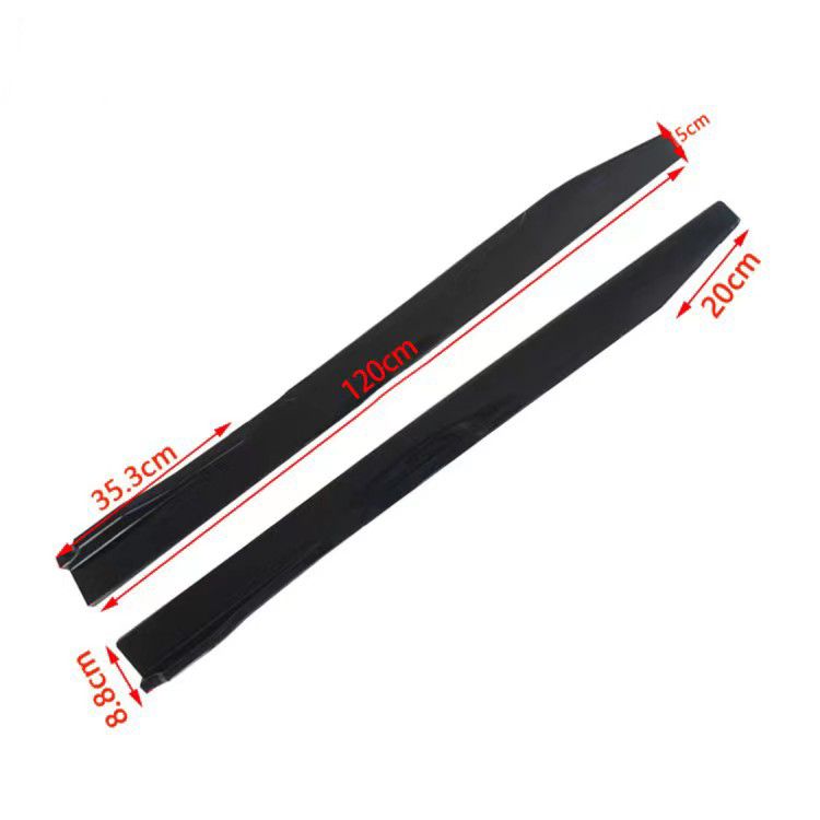 UNIVERSAL SIDE SKIRTS FOR ALL CARS GLOSSY BLACK - ONECARWORLD