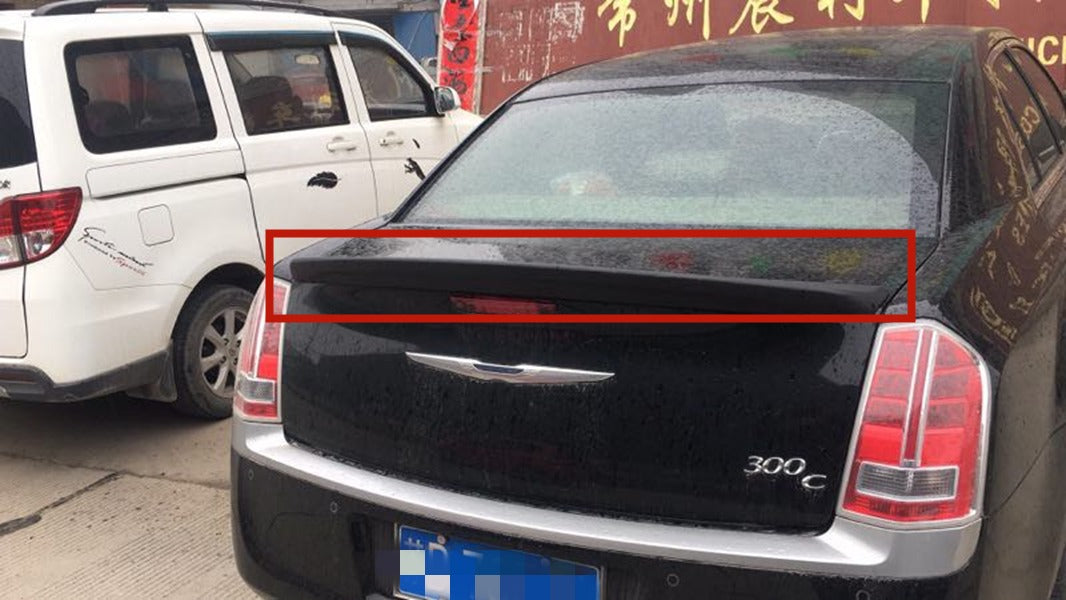 Chrysler 300C Rear Trunk Spoiler Lid Wing Compatible with 2011-2019,Factory Style Exterior Trunk Spoiler Rear Wing - ONECARWORLD