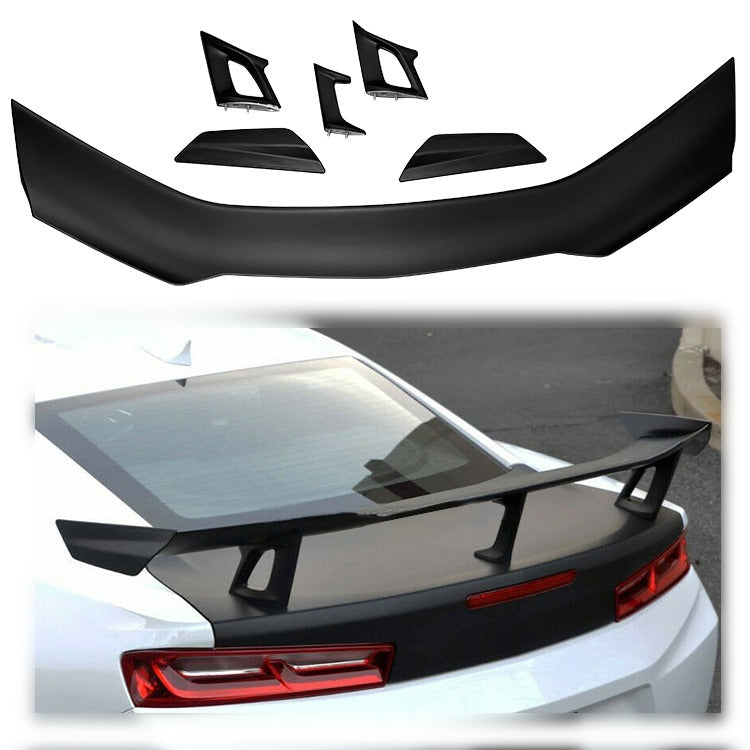 Rear Trunk Spoiler Lip, High Strength Gloss Black GT Style Anti Fade Trunk Spoiler Wing Replacement for Camaro ZL1 1LE 16‑21 for Car Adaptations - ONECARWORLD