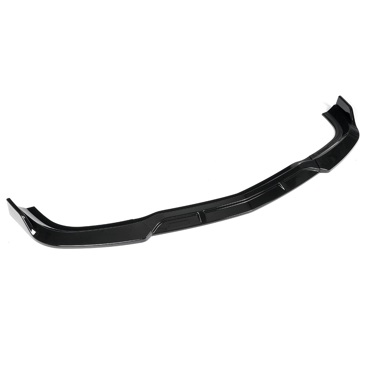Front Bumper Lip Spoiler, For Benz W204 SPORTS C180 C200 C300 2008-2014 Glossy Black - ONECARWORLD