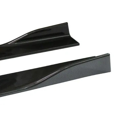 HIGH QUALITY CARBON FIBER 4 PCS SIDE SKIRTS FITS ON ALL SEDAN CARS - ONECARWORLD