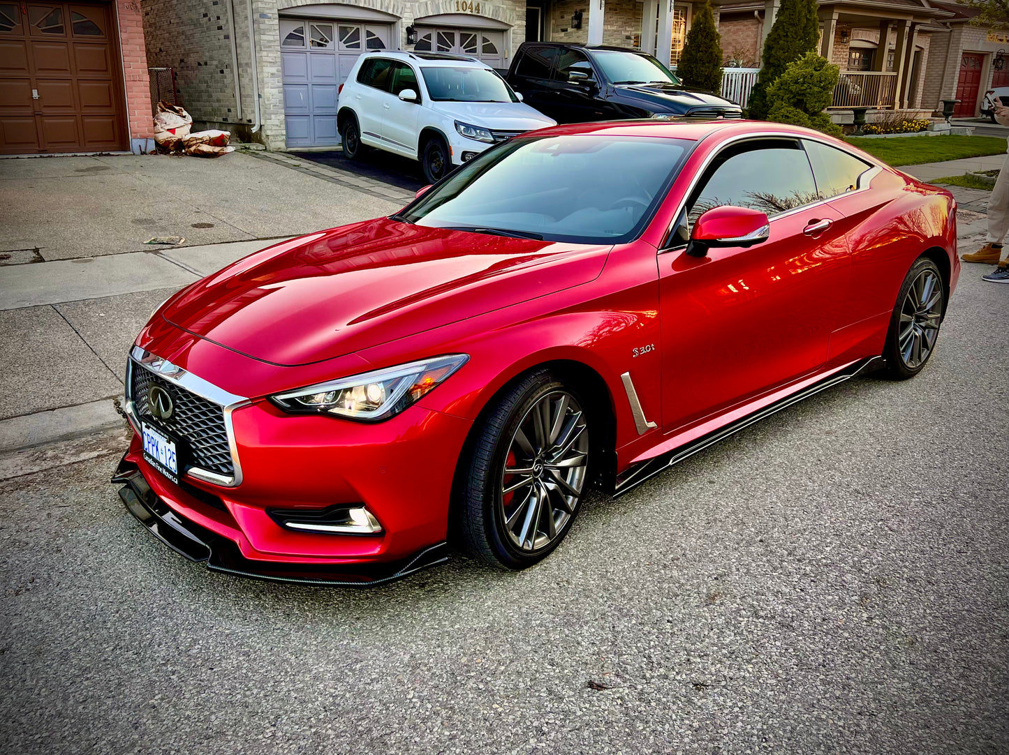 CARBON FIBER FRONT LIP WITH COLOR FOR ALL SEDAN CARS - ONECARWORLD