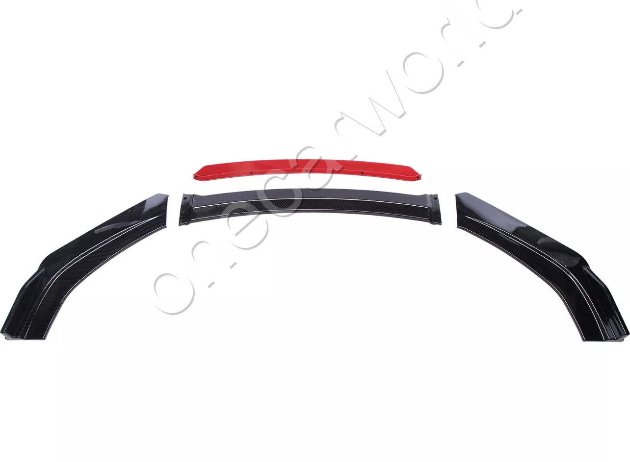 CARBON FIBER FRONT LIP WITH COLOR FOR ALL SEDAN CARS - ONECARWORLD