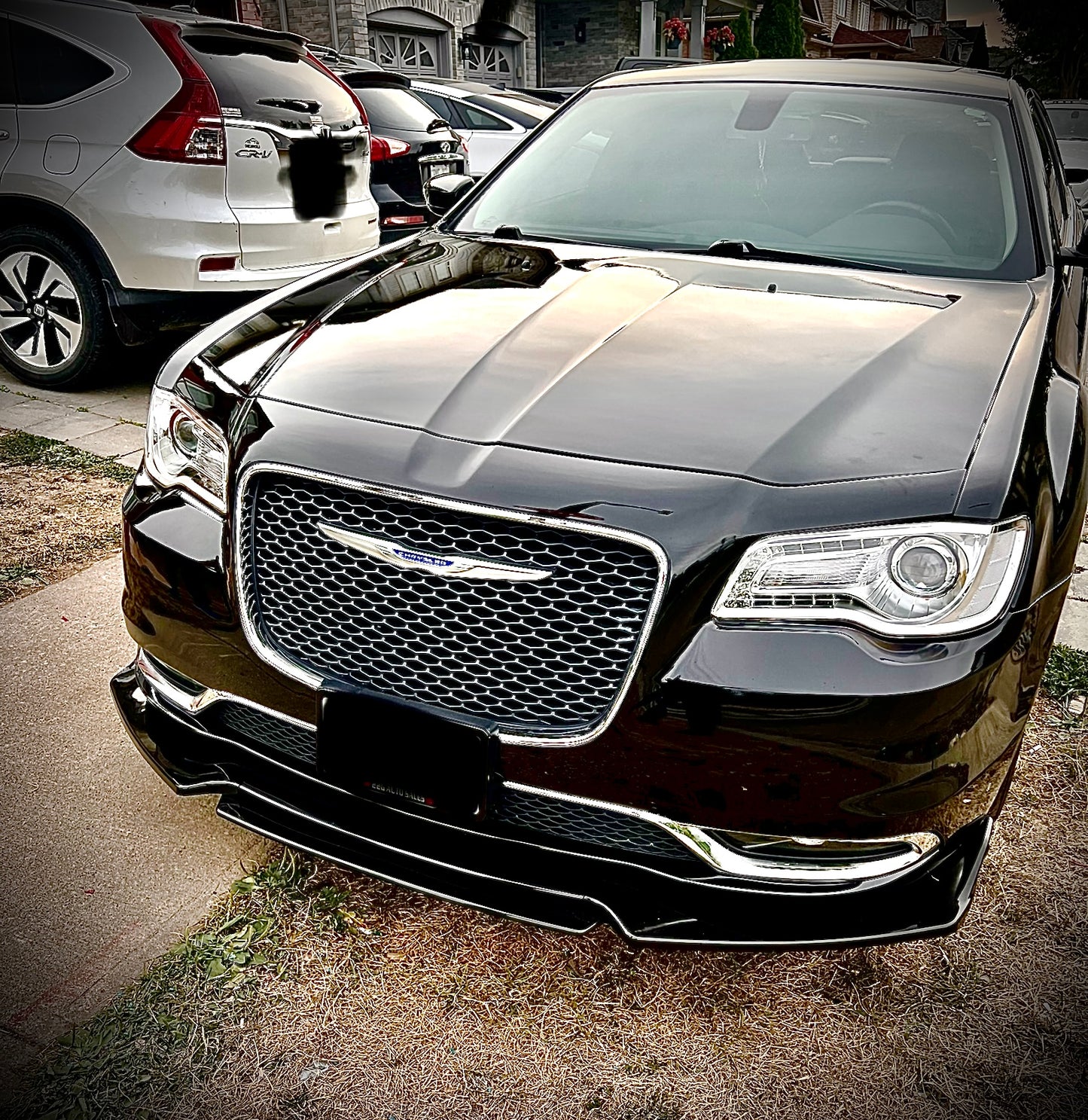 CARBON FIBER FRONT LIP WITH COLOR FOR ALL SEDAN CARS - ONECARWORLD