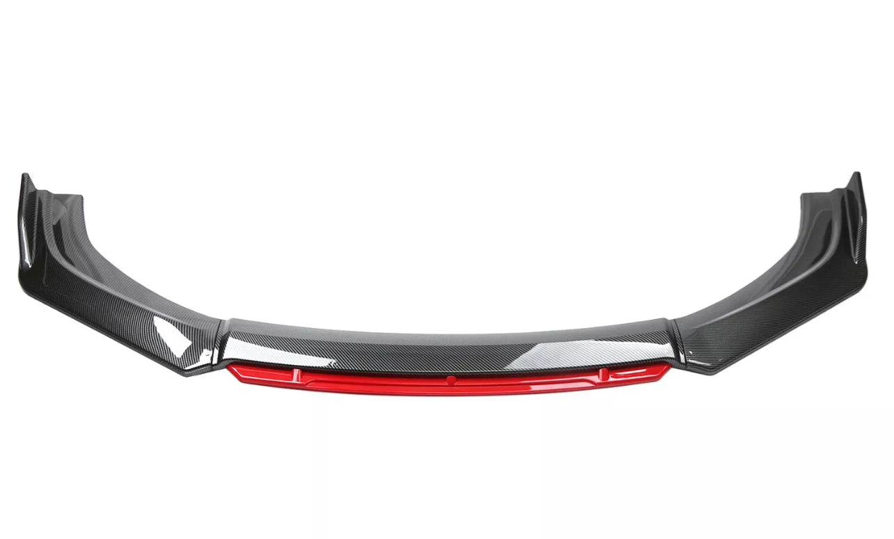 CARBON FIBER FRONT LIP WITH COLOR FOR ALL SEDAN CARS - ONECARWORLD