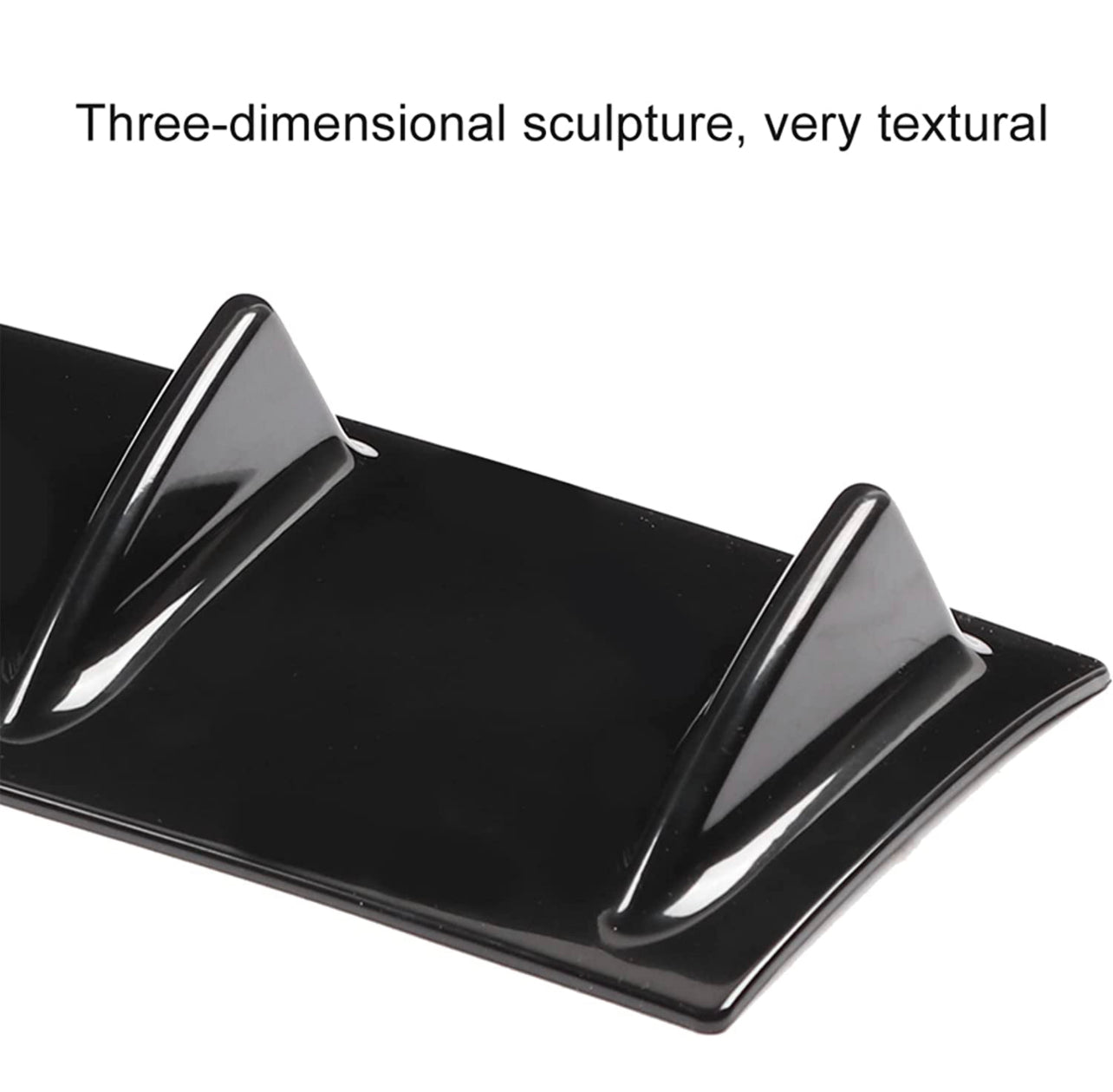Universal Shark Fin Diffuser, Car Rear Bumper Chassis Shark Fin Spoiler Wing Lip Diffuser - ONECARWORLD