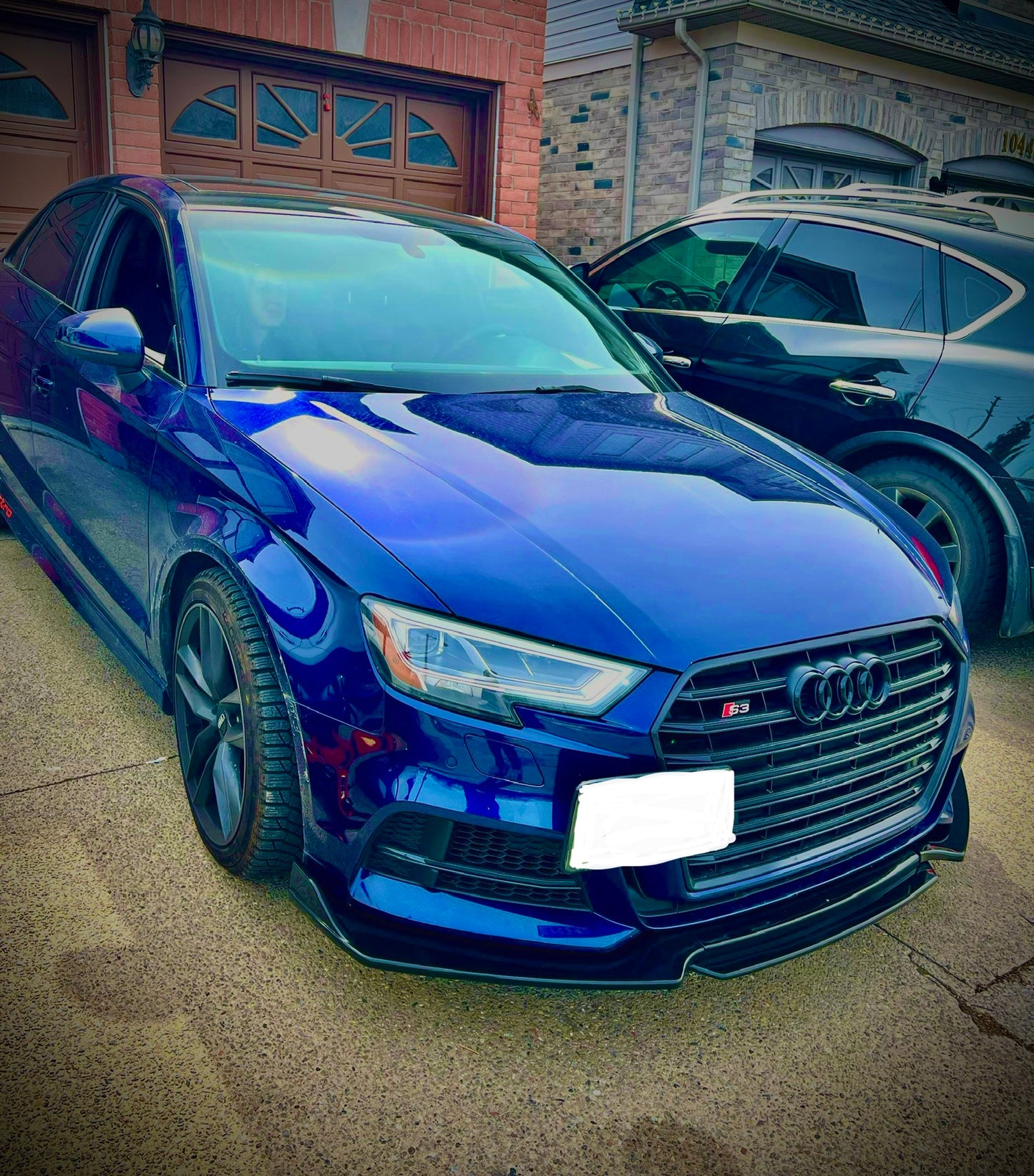 CARBON FIBER FRONT LIP WITH COLOR FOR ALL SEDAN CARS - ONECARWORLD