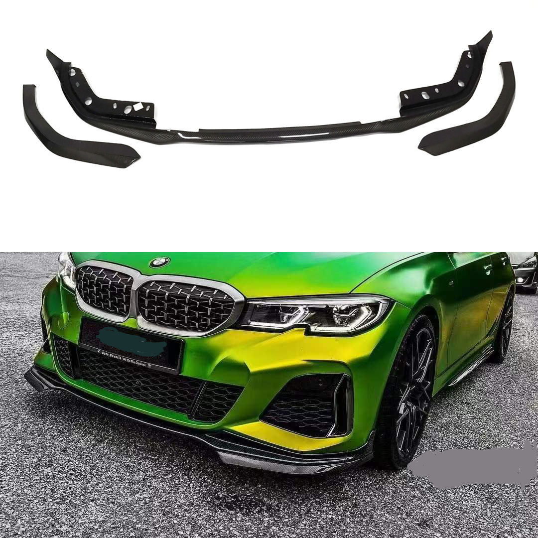 BMW Front Bumper Lip Splitter Kit Performance Style Glossy Black For G20 G80 G28i/330i/335xi/328D/320i M-Sport - ONECARWORLD