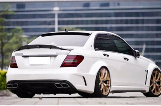 Mercedes Benz W204 C200 C204 C250 C350 C180 C63 AMG Coupe R Style High kick Rear Body Wing Spoiler for 08-14 - ONECARWORLD