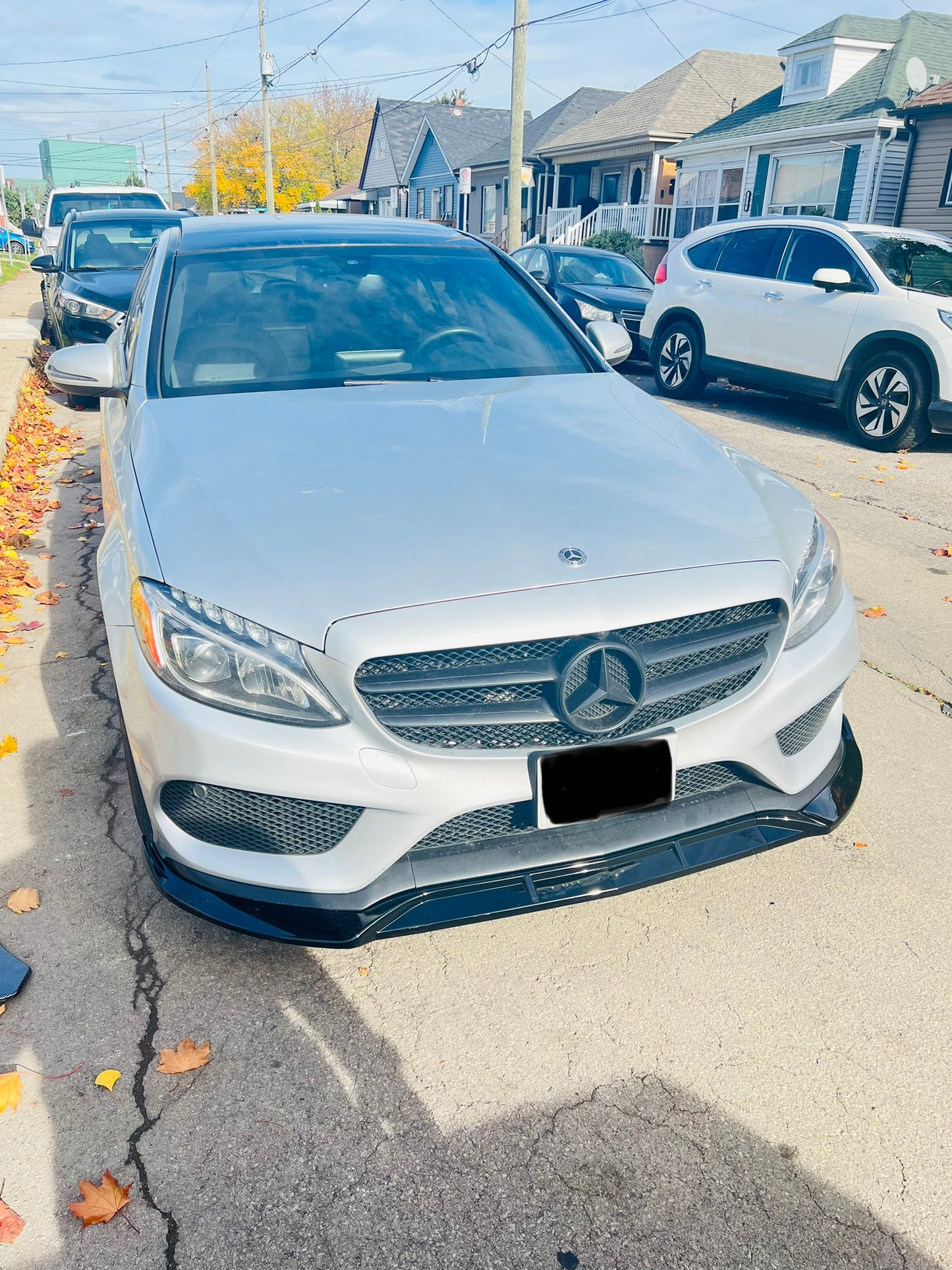 BENZ W205 SPORTS C180 C200 C250 C300 C400 C450 C43 C63 2015-2018 FRONT LIP - ONECARWORLD