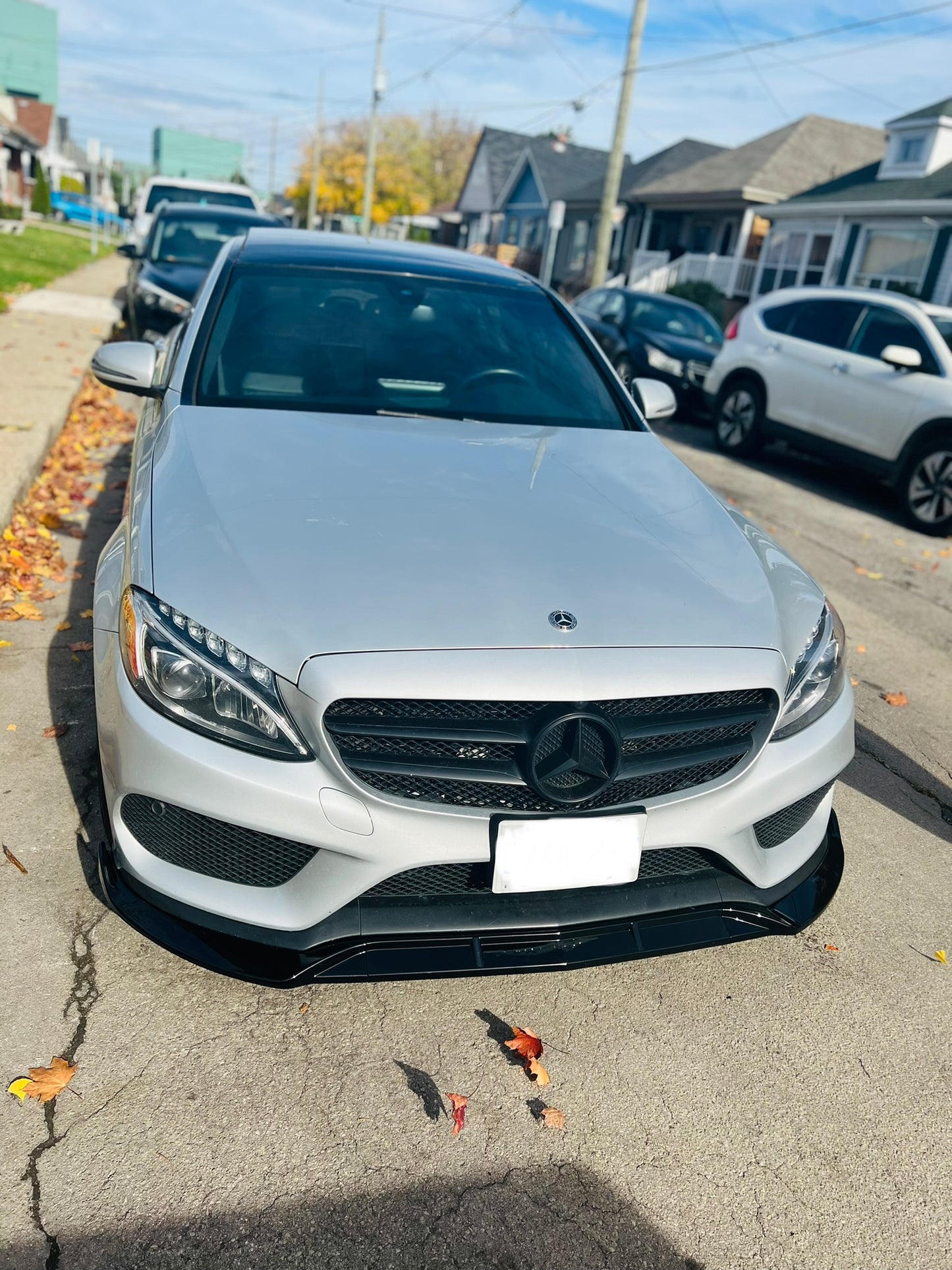 BENZ W205 SPORTS C180 C200 C250 C300 C400 C450 C43 C63 2015-2018 FRONT LIP - ONECARWORLD