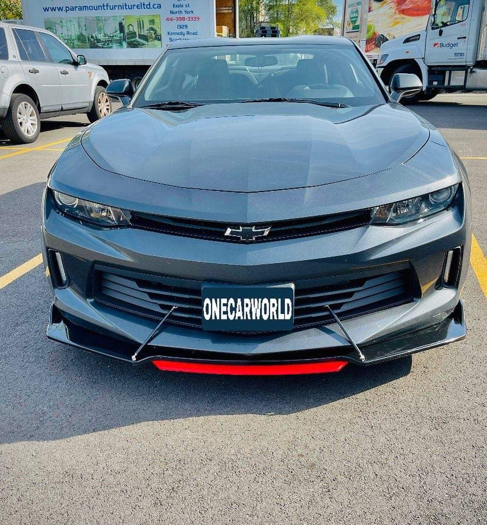 CARBON FIBER FRONT LIP WITH COLOR FOR ALL SEDAN CARS - ONECARWORLD