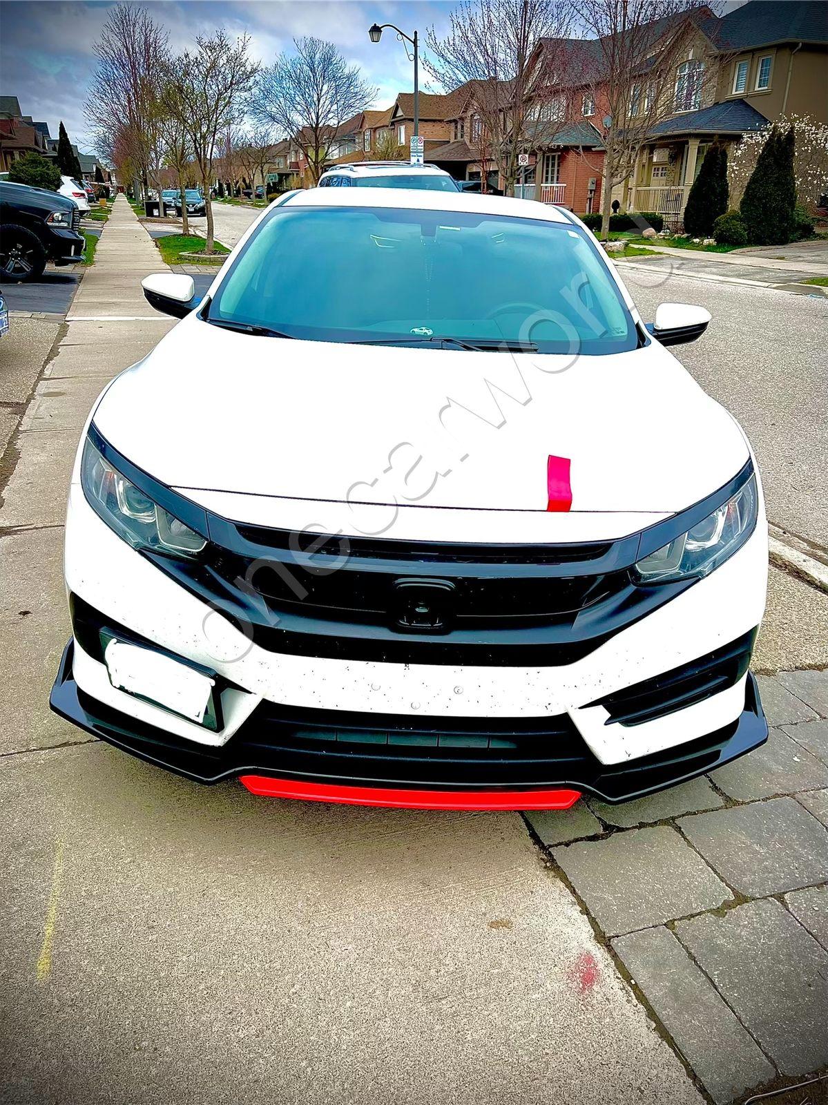 CARBON FIBER FRONT LIP WITH COLOR FOR ALL SEDAN CARS - ONECARWORLD