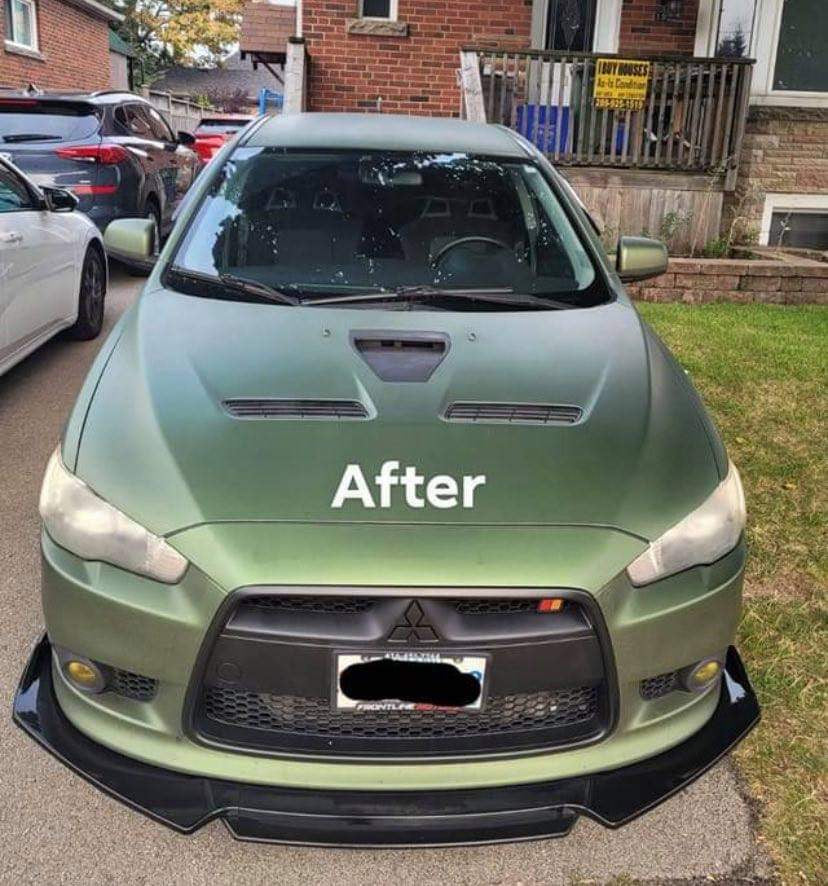 CARBON FIBER FRONT LIP WITH COLOR FOR ALL SEDAN CARS - ONECARWORLD