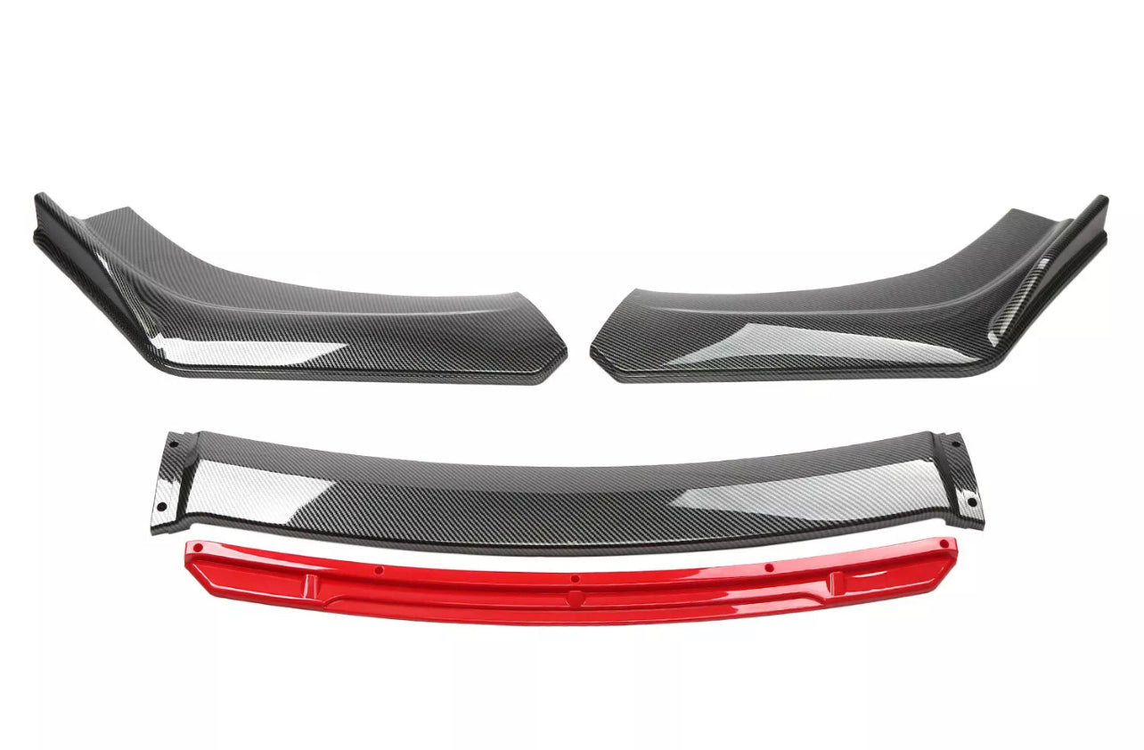 CARBON FIBER FRONT LIP WITH COLOR FOR ALL SEDAN CARS - ONECARWORLD