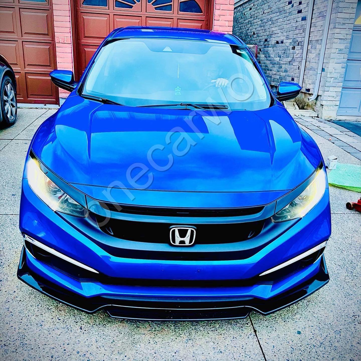 CARBON FIBER FRONT LIP WITH COLOR FOR ALL SEDAN CARS - ONECARWORLD