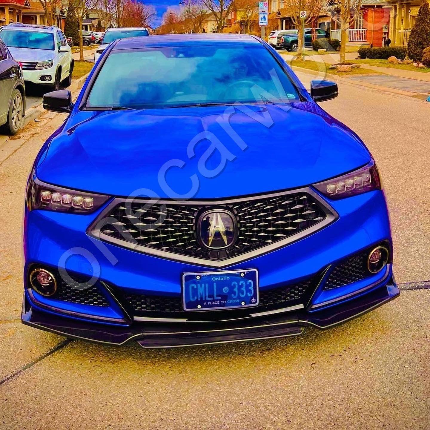 CARBON FIBER FRONT LIP WITH COLOR FOR ALL SEDAN CARS - ONECARWORLD