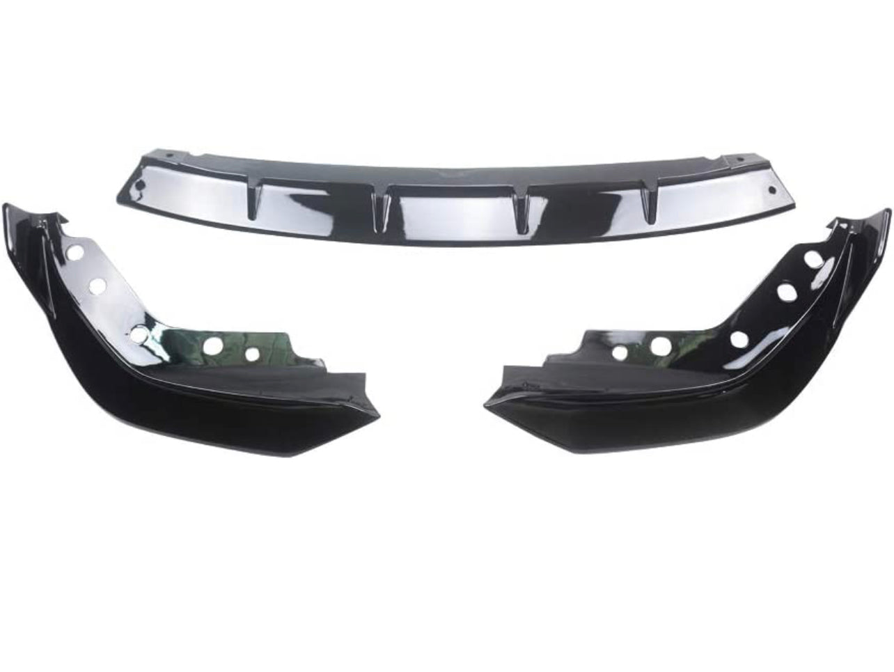 Front Lip for 2019-2022 BMW G20 G28 3 Series M Sport, Painted Gloss Black Front Bumper Spoiler - 3pcs - ONECARWORLD