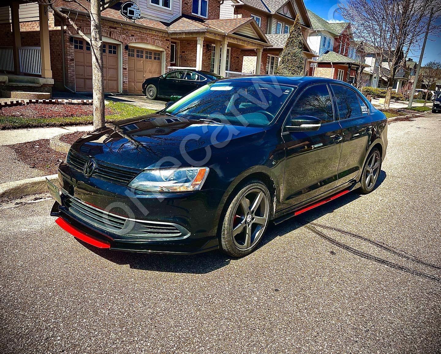 CARBON FIBER FRONT LIP WITH COLOR FOR ALL SEDAN CARS - ONECARWORLD