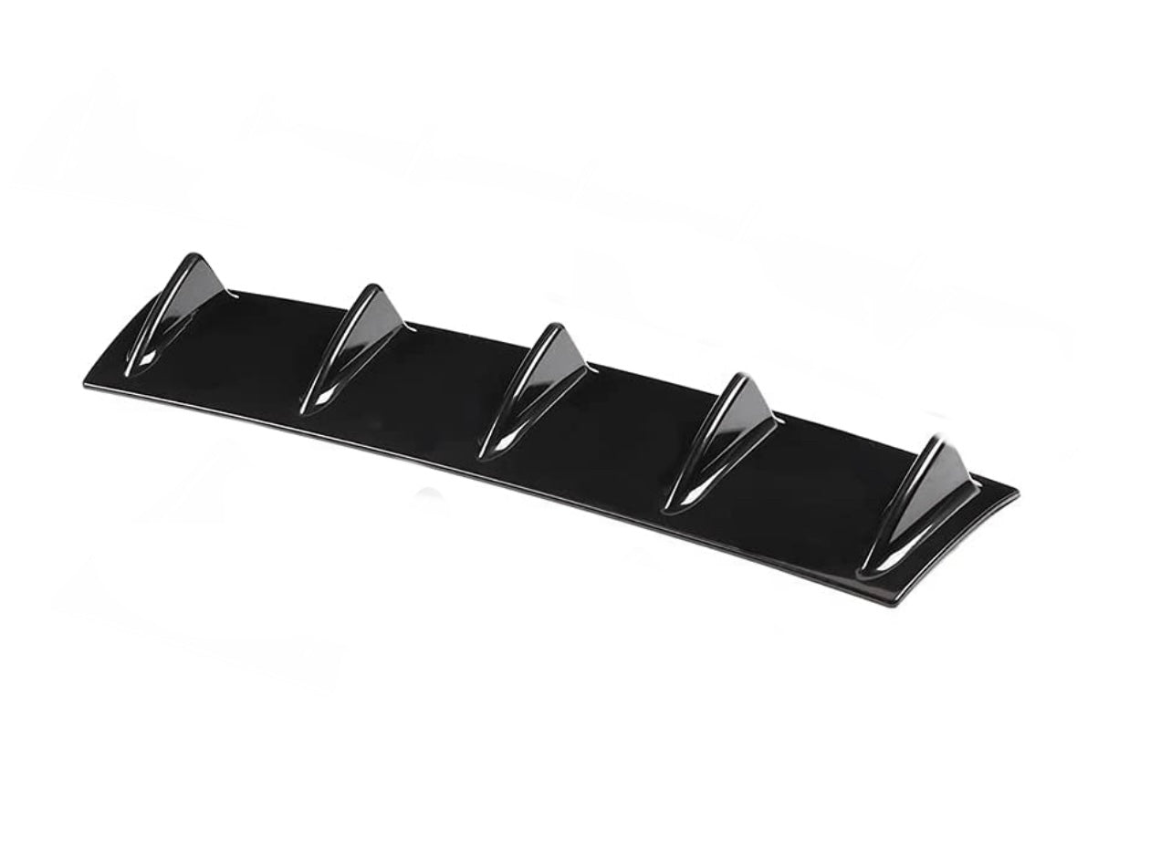 Universal Shark Fin Diffuser, Car Rear Bumper Chassis Shark Fin Spoiler Wing Lip Diffuser - ONECARWORLD