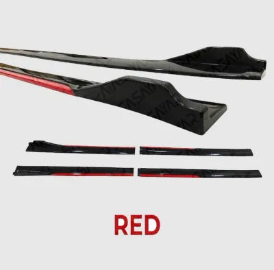 UNIVERSAL SIDE SKIRTS IN 6 COLORS MATCHING TO FRONT LIP - ONECARWORLD
