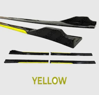 UNIVERSAL SIDE SKIRTS IN 6 COLORS MATCHING TO FRONT LIP - ONECARWORLD