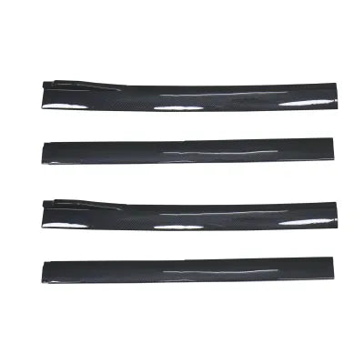 HIGH QUALITY CARBON FIBER 4 PCS SIDE SKIRTS FITS ON ALL SEDAN CARS - ONECARWORLD