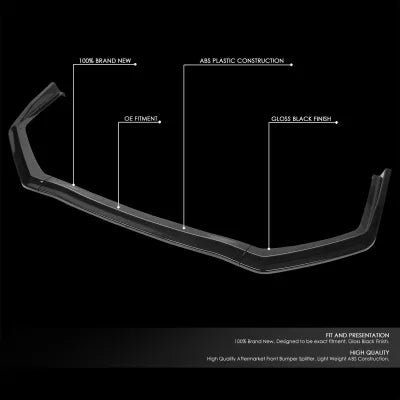 Front Bumper Lower Splitter For Subaru WRX STi 2015-2019 - ONECARWORLD