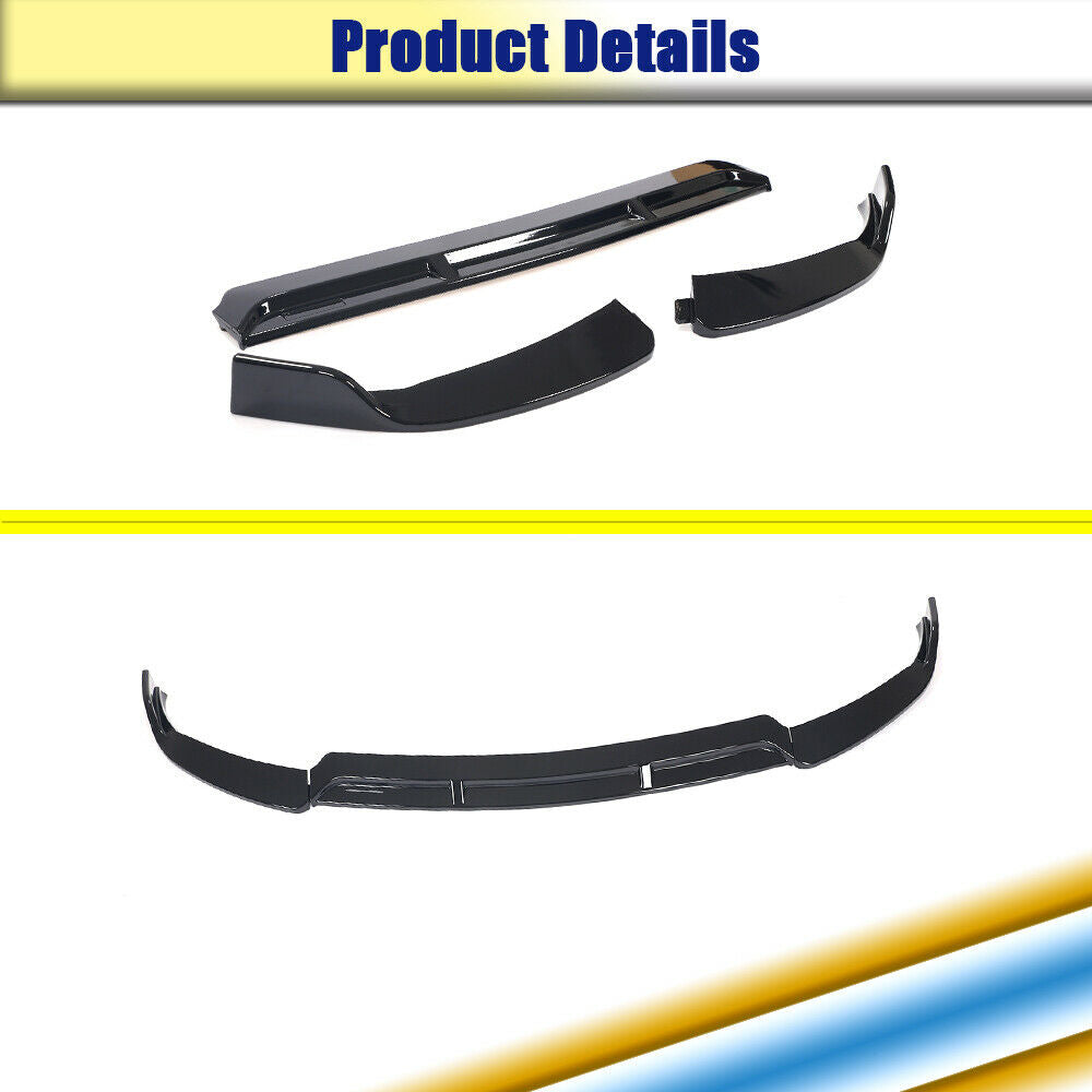 Font Bumper Lip Spoiler For W206 Sport C180 C200 C300 2019 2020 - ONECARWORLD