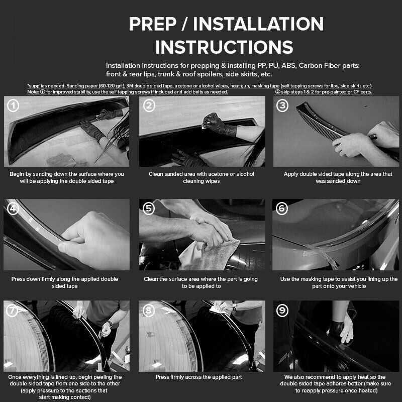 High Quality Front Lip Gloss Black For Toyota Camry 2015-2022 - ONECARWORLD