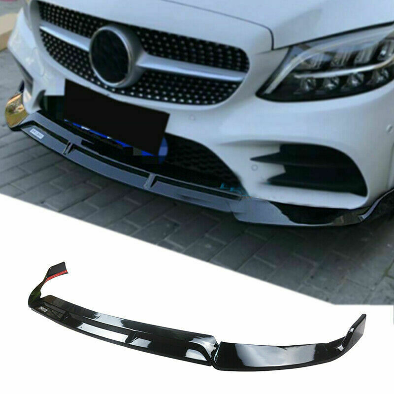 Font Bumper Lip Spoiler For W206 Sport C180 C200 C300 2019 2020 - ONECARWORLD
