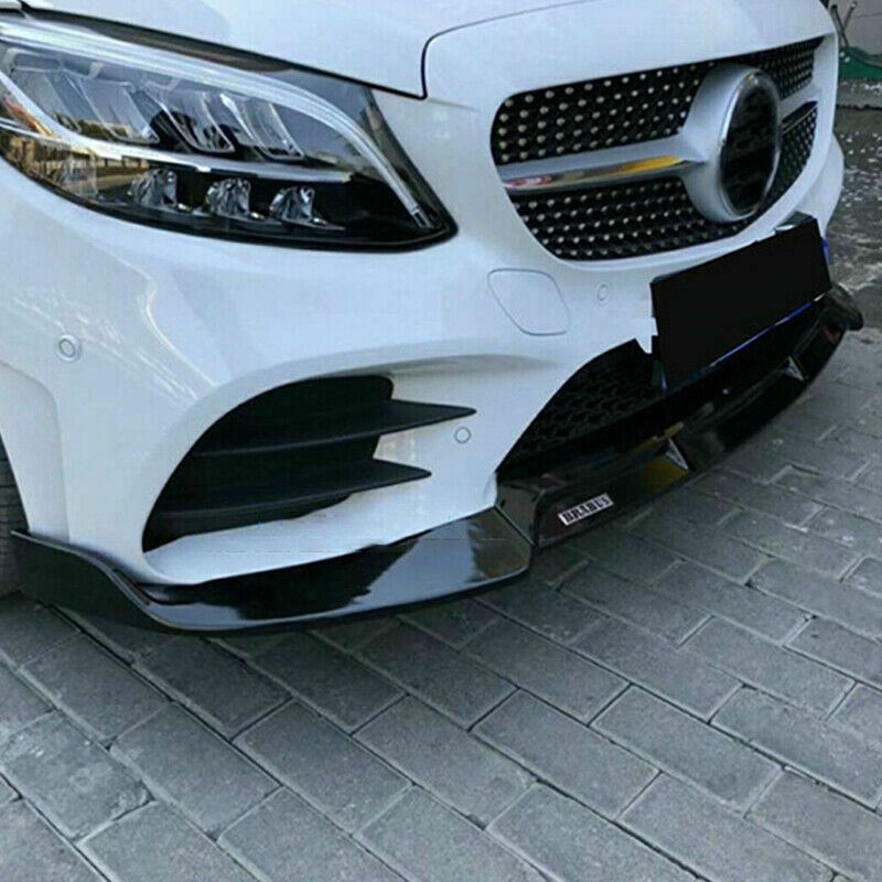 Font Bumper Lip Spoiler For W206 Sport C180 C200 C300 2019 2020 - ONECARWORLD