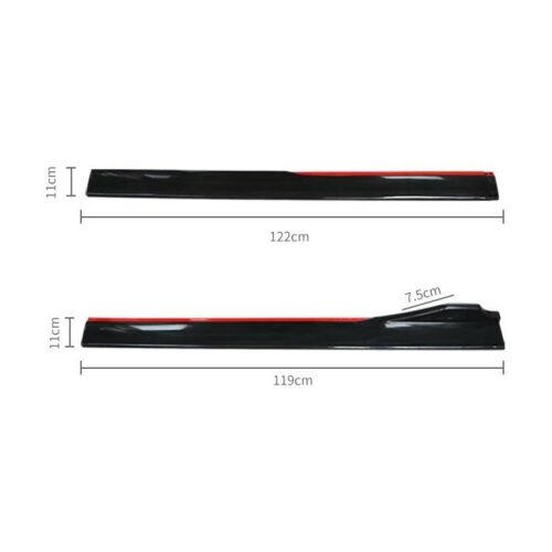 UNIVERSAL SIDE SKIRTS IN 6 COLORS MATCHING TO FRONT LIP - ONECARWORLD