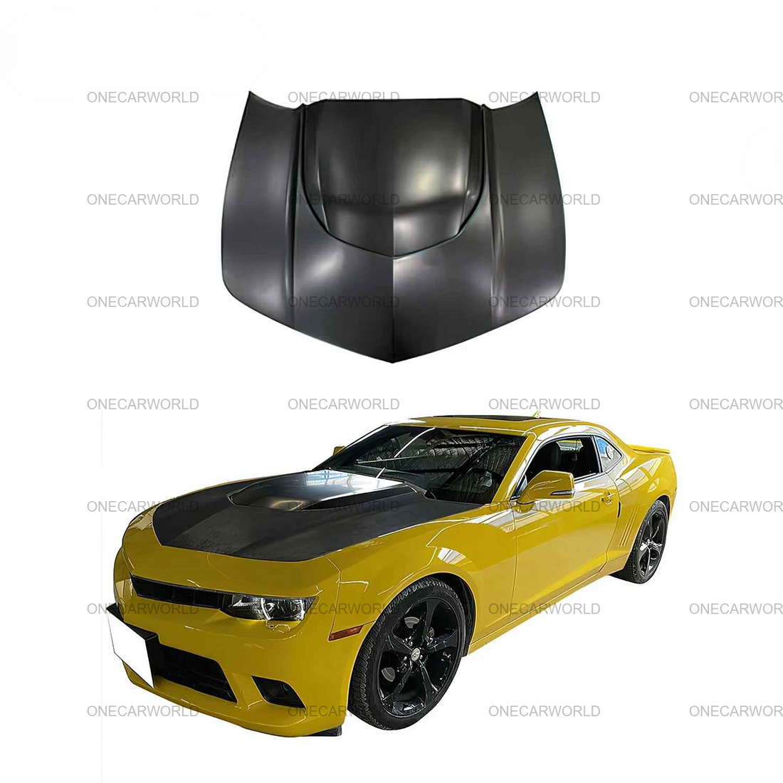 Chevy Camaro hood 2010–2015 ZL1 style lightweight aluminum camaro aftermarket hood upgrade available in Canada