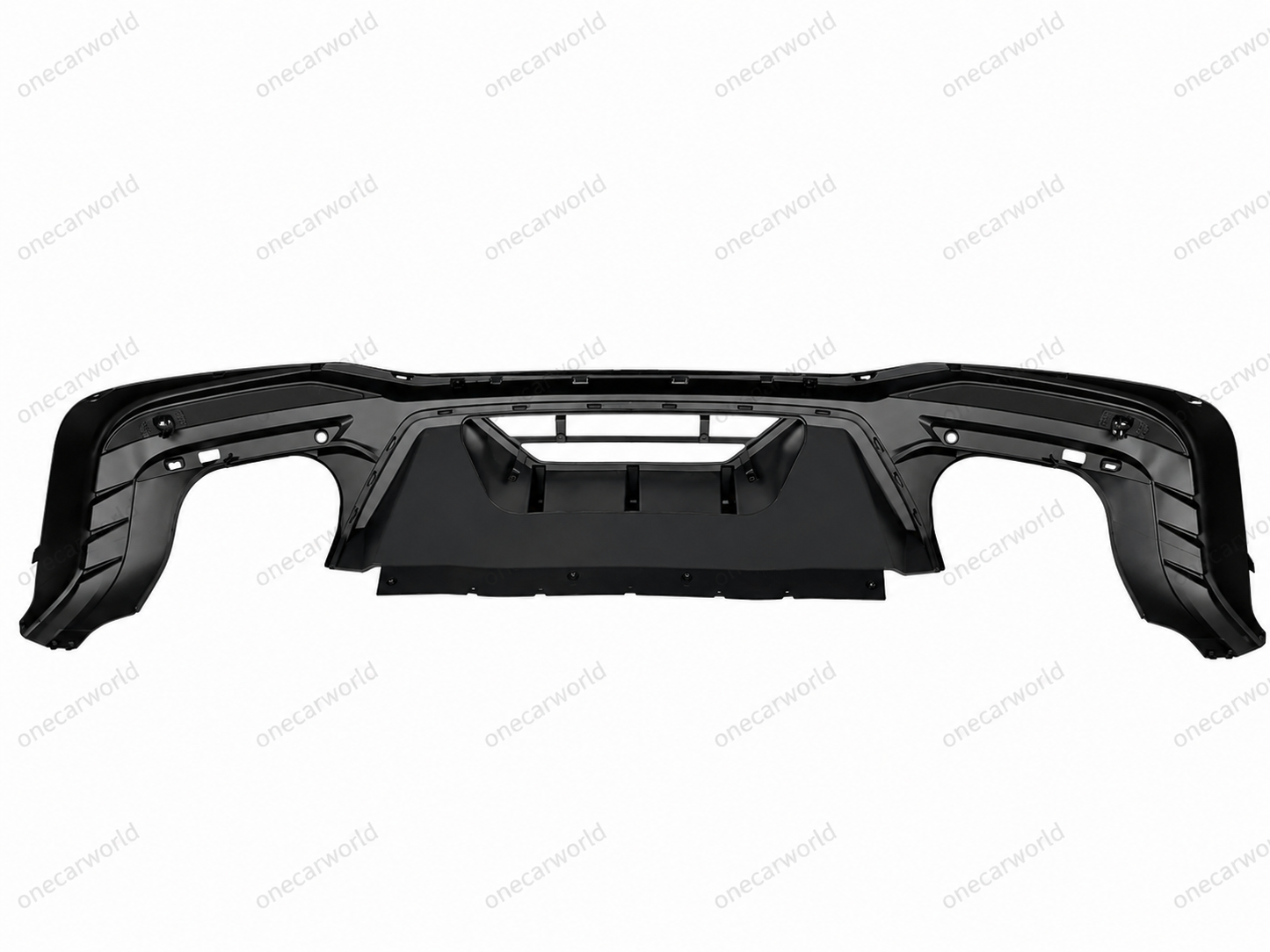 Mustang 2024+ Dark Horse Style Rear Diffuser | Glossy Black | Dual Outlet | For EcoBoost & GT | OneCarWorld