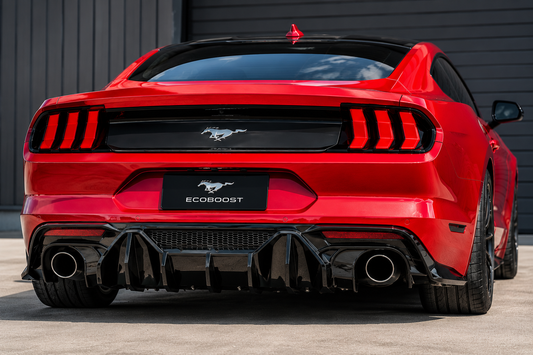Mustang 2024+ Dark Horse Style Rear Diffuser | Glossy Black | For EcoBoost & GT | OneCarWorld