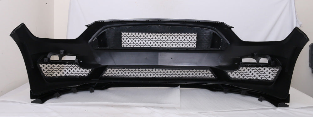 15-17 Mustang GT350 Style Mustang Front Bumper with Front Lip – Polypropylene (Fits ECO, GT & V6) - ONECARWORLD
