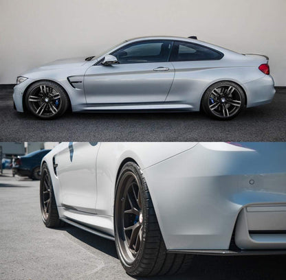 BMW F32/F33/F36 MSports Gloss Black Side Skirt 2014-2019 Coupe/Sedan.