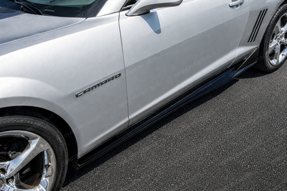 Chevrolet Camaro Side Skirts Rocker Panel 2010-2015 Gloss Black Onecarworld